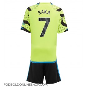 Arsenal Bukayo Saka #7 Udebane Trøje Børn 2023-24 Kortærmet (+ Korte bukser)